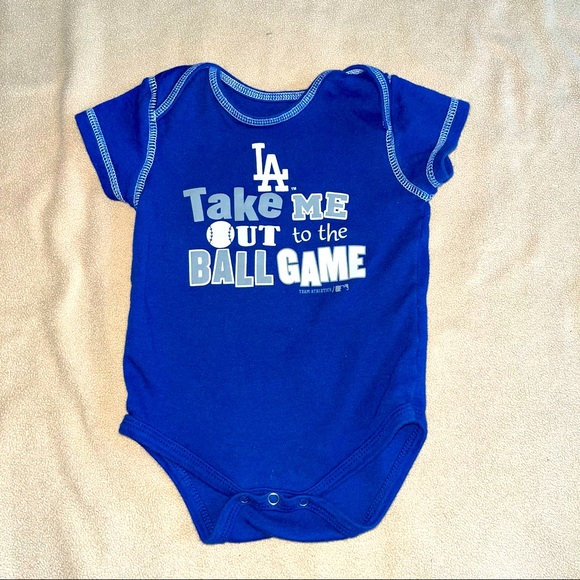 LA Dodgers Baby Bodysuit 12 Months MLB Blue One Piece Baseball Outfit. - Picture 1 of 3